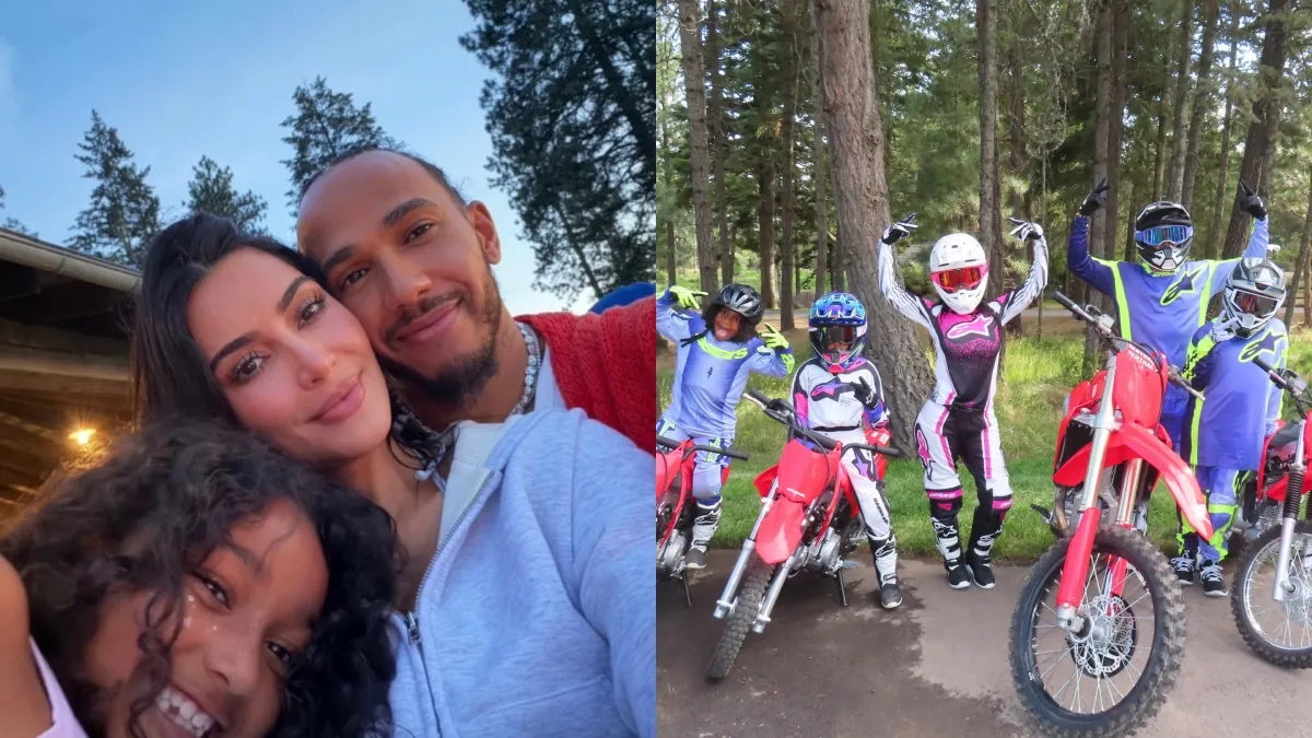 Kim Kardashian's summer photo dump features Lewis