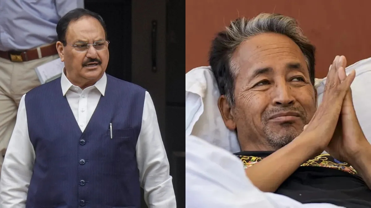 JP Nadda, Jitendra Singh meet Sonam Wangchuk at Medanta hospital amid ...