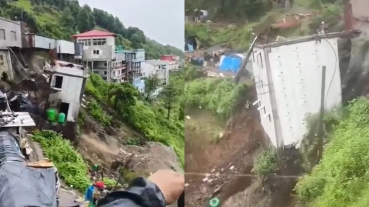 House collapses in Tehri Garhwal as heavy downpour triggers landslide fears in Uttarakhand| VIDEO