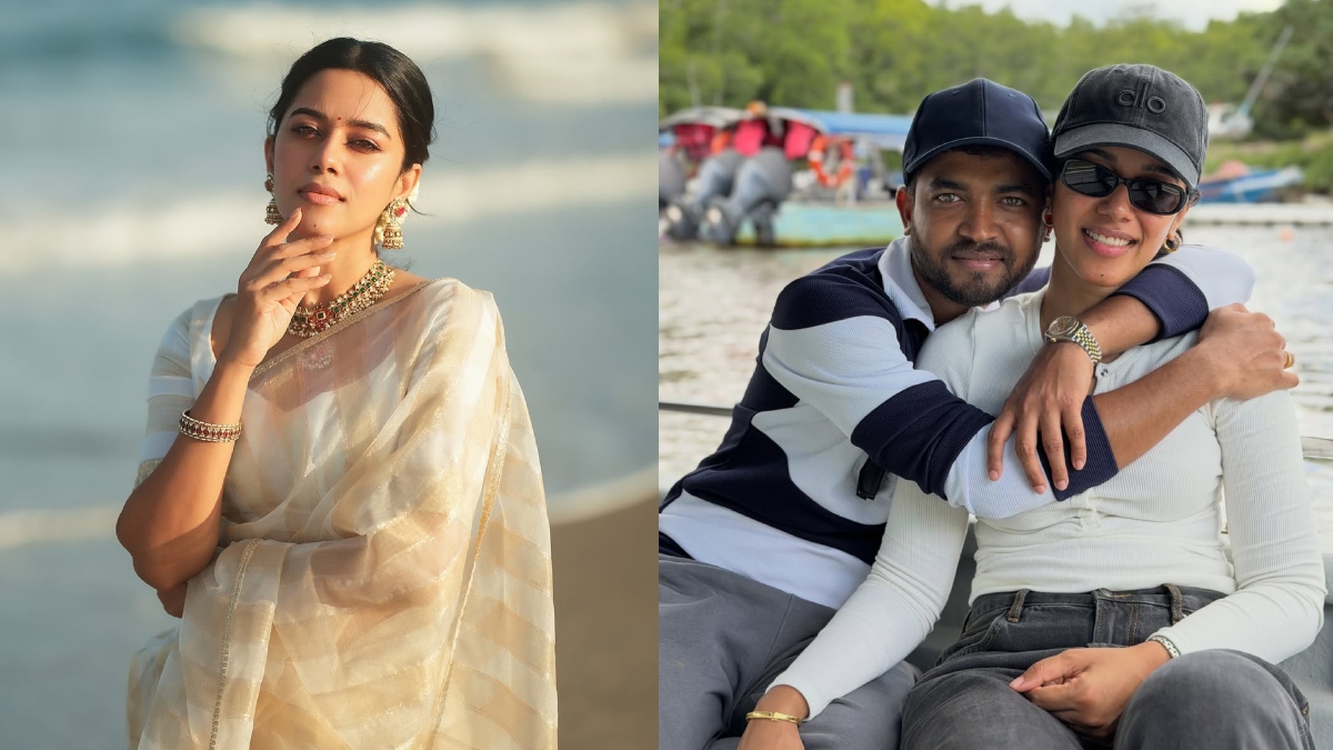 Tamil actress Mirnalini Ravi gets engaged to longtime partner Mahavishnu; shares heartfelt post