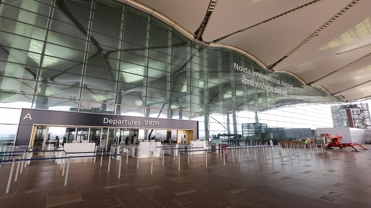 District administration bans laser beams and artificial lights within 27-km radius of Noida International Airport due to aviation safety concerns.