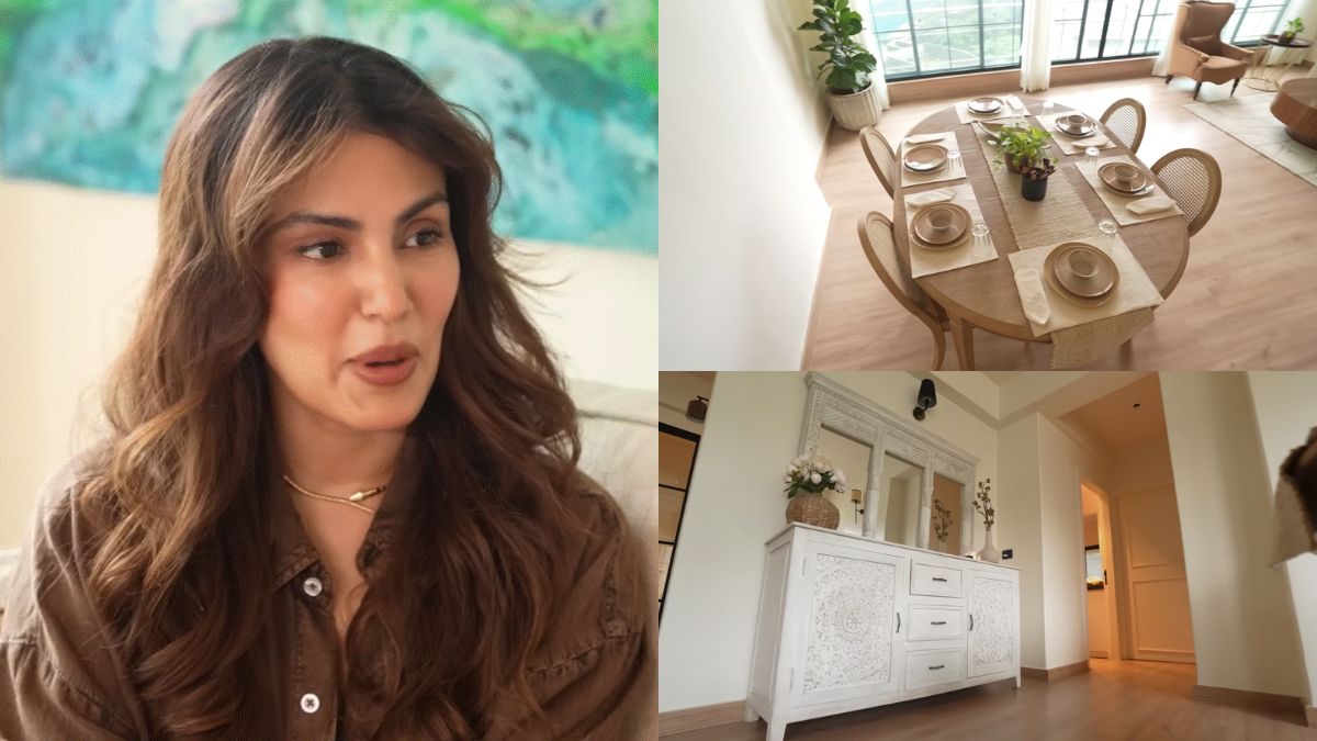 Rhea Chakraborty’s chic new home has giant windows, minimalist interiors and a ‘London style’ kitchen Rhea Chakraborty’s chic new home has giant windows, minimalist interiors and a ‘London style’ kitchen