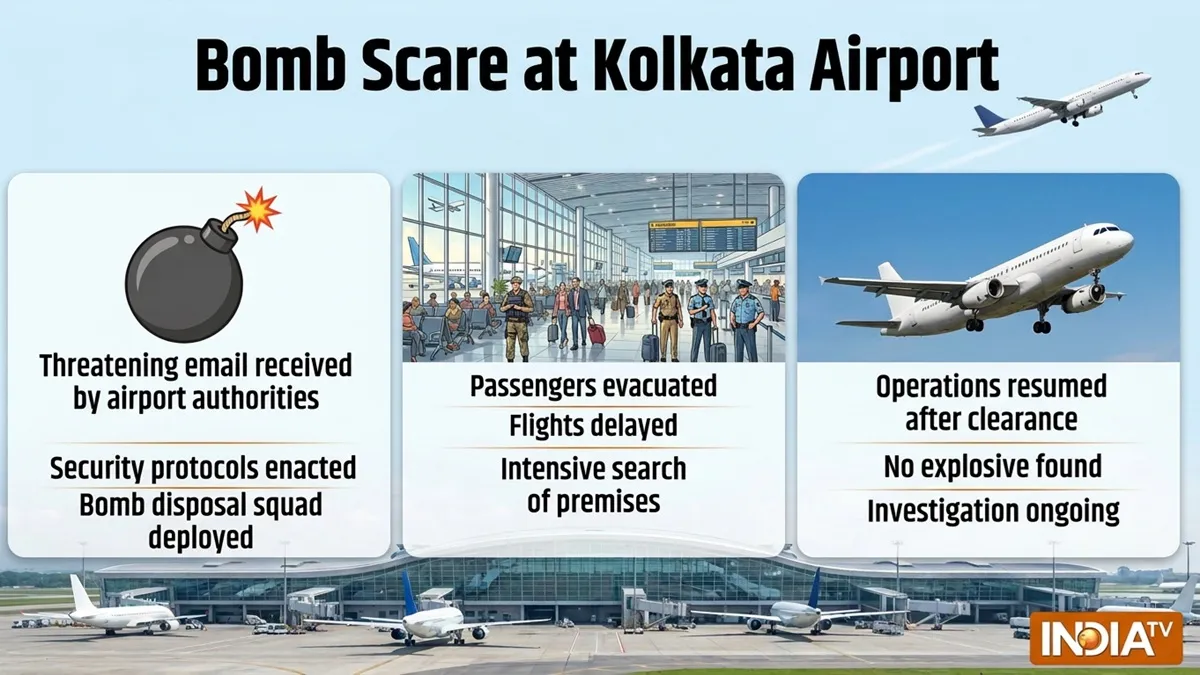 Bomb scare at Kolkata airport after note found on Gorakhpur-bound ...