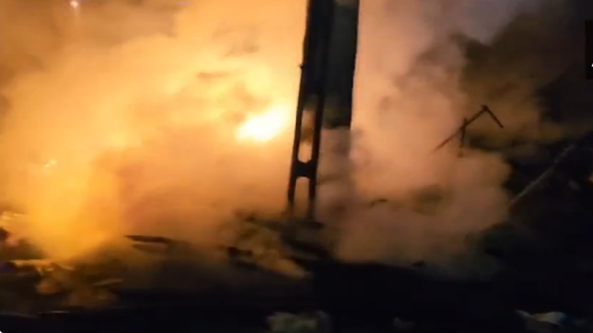 Massive Fire Engulfs Godhra Timber Warehouse, 20 Fire Tenders Respond