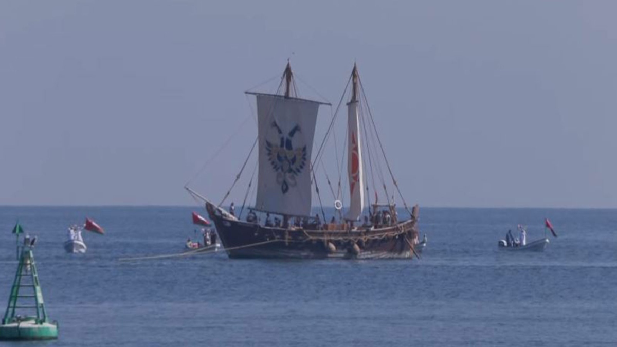 INSV Kaundinya Completes Historic 18-Day Voyage to Oman, Set for Muscat Arrival