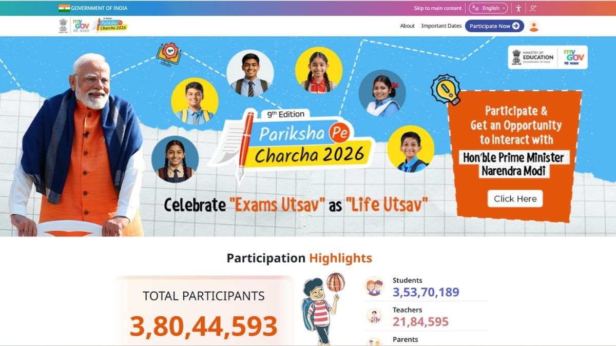 Pariksha Pe Charcha 2026 Smashes Record: 3.8 Crore Registrations