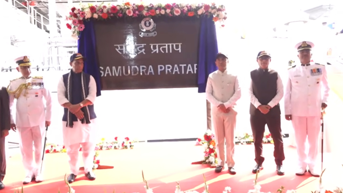 Defence Minister Rajnath Singh Commissions ICGS Samudra Pratap in Goa