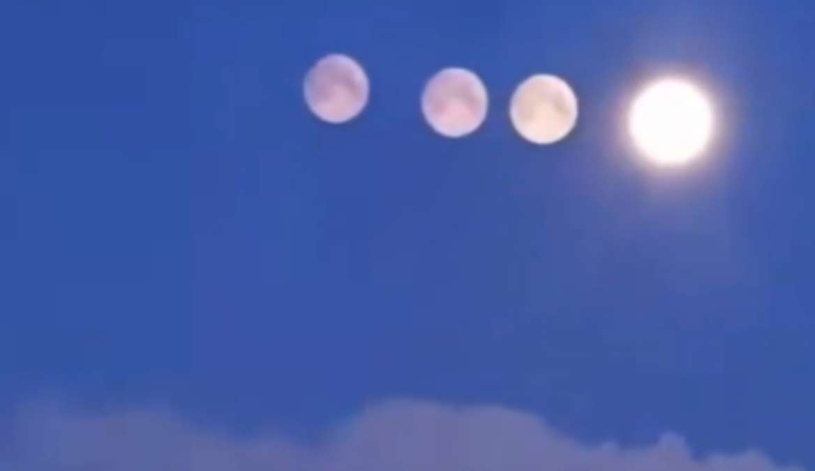Rare Paraselene Phenomenon: Four Moons Illuminate Russian Sky in Stunning Display