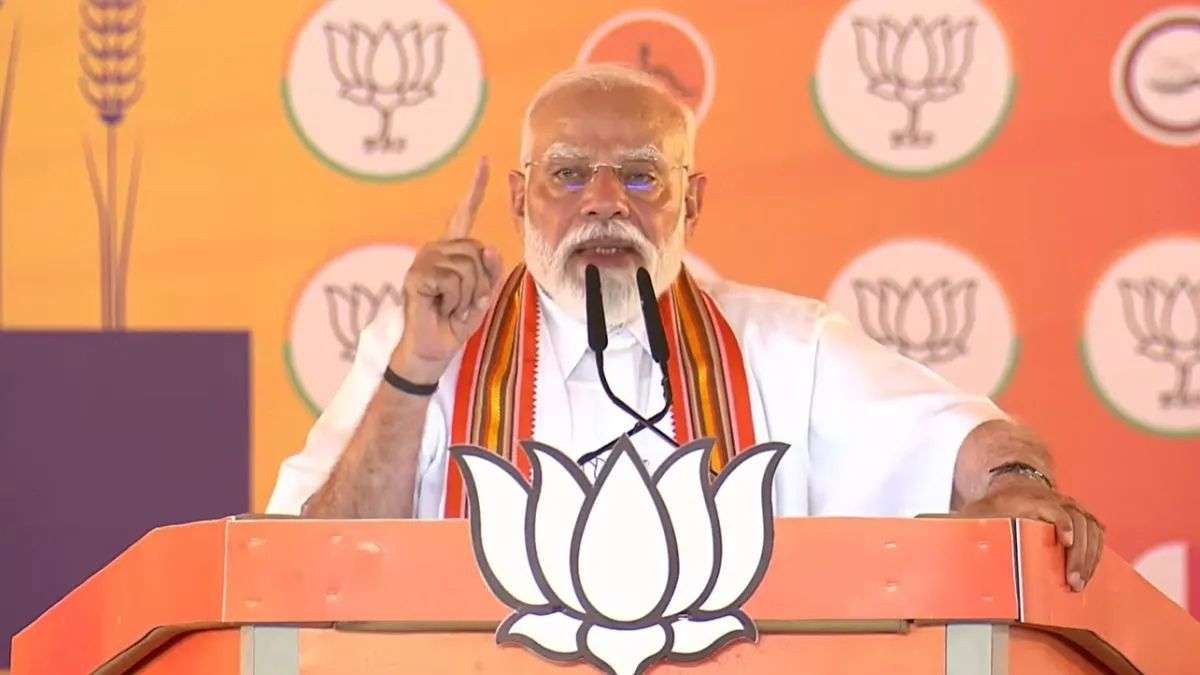 PM Modi Lauds Party Workers, Highlights Double-Engine Growth in Puducherry Ahead of Polls