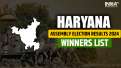 Haryana Assembly Election Results: List of Winners