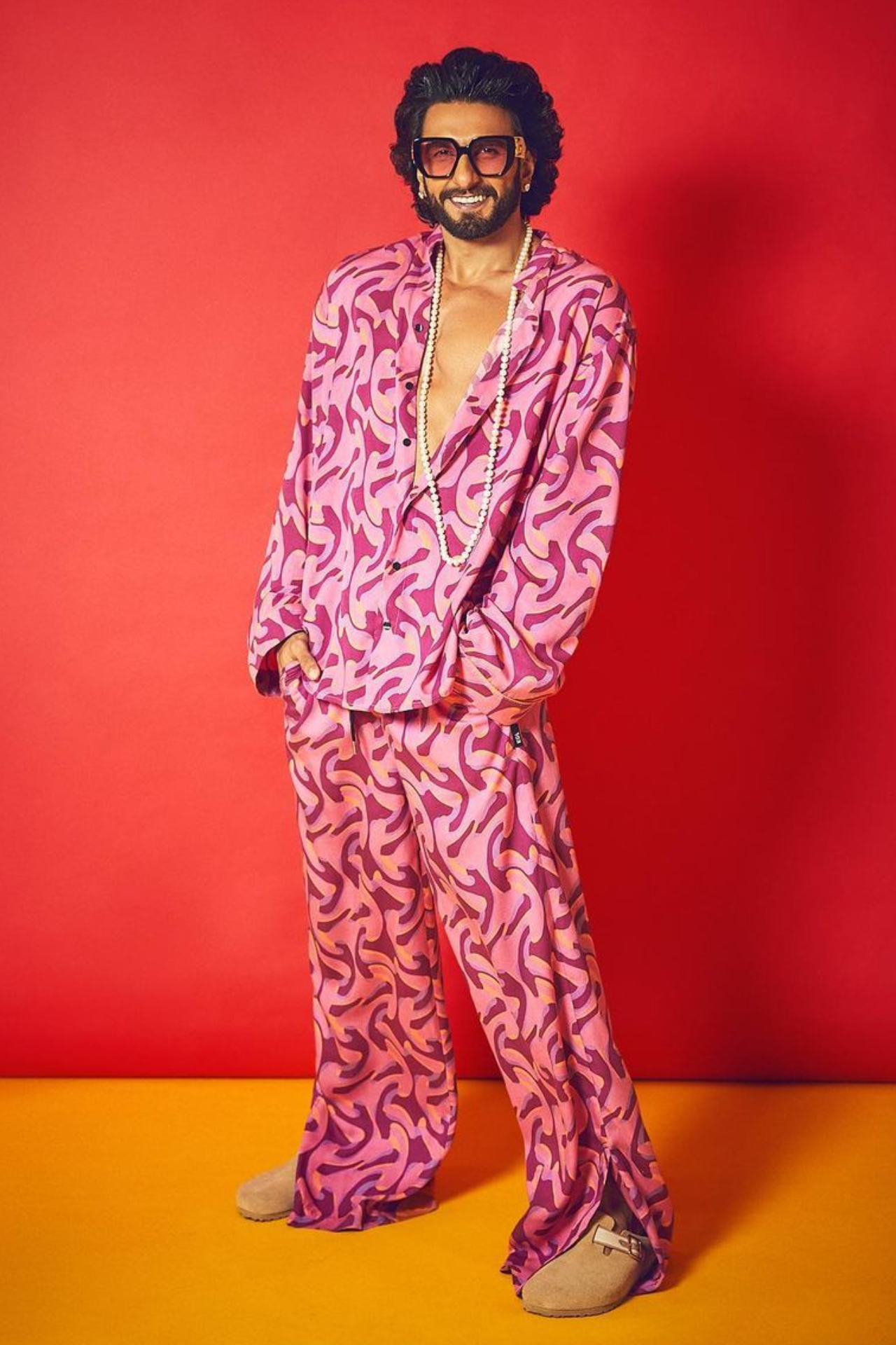 Ranveer Singh steals hearts in a pink suit at Forbes awards
