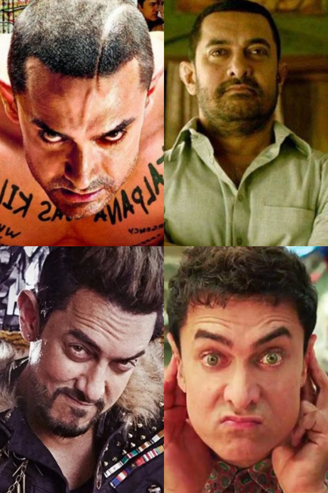 Seven times Aamir Khan donned different looks for his films 
