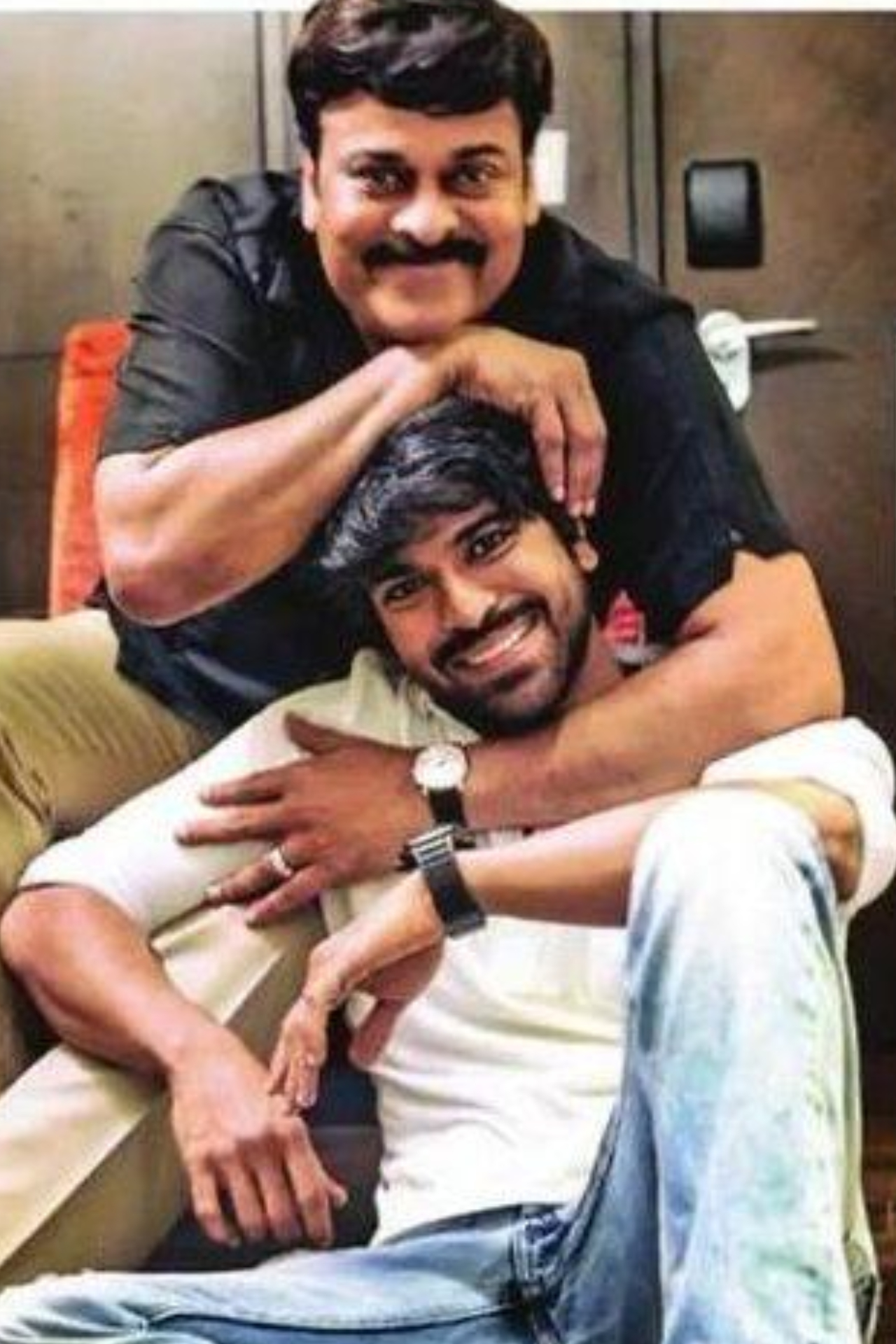 5 heartwarming pictures of Chiranjeevi and Ram Charan