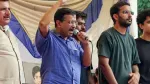 Arvind Kejriwal addresses the youth during CJP's protests