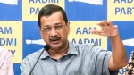 AAP chief Arvind Kejriwal during a press briefing in Delhi/
