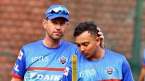 Prithvi Shaw with DC head coach Ricky Ponting