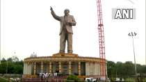 Telangana CM KCR unveils 125 ft-tall statue of Dr BR