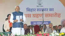 Nitish Kumar takes oath as chief minister of Bihar for record 10th time in Patna
