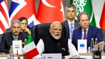 PM Modi attends a plenary session on the opening day of the