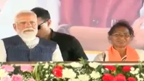 PM Modi shares stage with RG Kar victim's mother during rally in West Bengal | Video