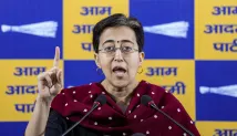 Delhi: Atishi, AAP MLAs protest outside CM's office, demand Rs 2,500 aid to women beneficiaries