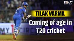 Tilak Varma in his third season in the IPL with Mumbai