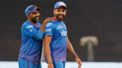 Mahela Jayawardene and Rohit Sharma.