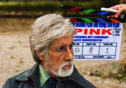 Amitabh Bachchan on the sets of Pink