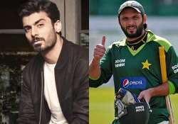 Fawad Khan and Shahid Afridi