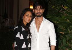 Shahid Kapoor with wife Mira Rajput