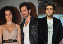 Hrithik Roshan with Kangana Ranaut, Adhyayan Suman