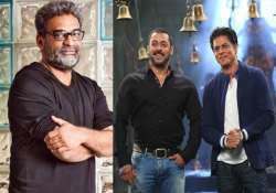 R.Balki, Salman Khan with Shah Rukh Khan