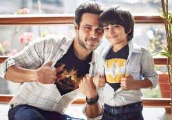 Emraan Hashmi with his son