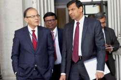 Finance Minister Arun Jaitley with RBI Governor Raghuram Rajan