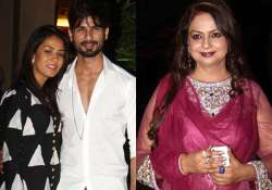 Shahid Kapoor with wife Mira Rajput, Neelima Azeem