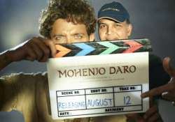 Hrithik Roshan and Ashutosh Gowarikar during Mohenjo Daro shooting