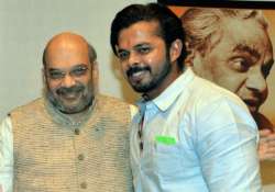 Sreesanth with BJP President Amit Shah