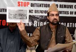  Moderate Hurriyat Conference chairman Mirwaiz Umar Farooq