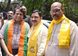 Union Ministers Suresh Prabhu and Satyanarayana Chowdary