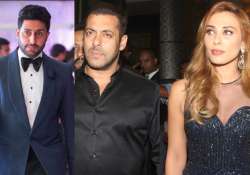 Abhishek Bachchan, Salman Khan with Iulia Vantur