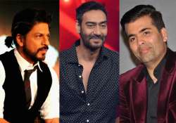 Shah Rukh Khan, Ajay Devgn and Karan Johar