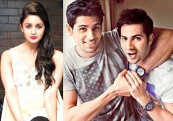 Alia Bhatt, Varun Dhawan with Sidharth Malhotra