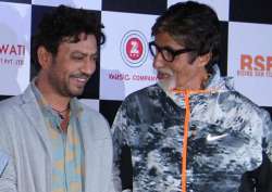 Irrfan Khan with Amitabh Bachchan