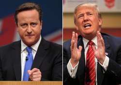 David Cameron and Donald Trump