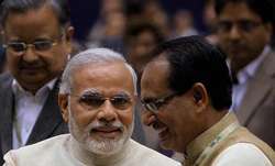 Shivraj Chouhan with Narendra Modi