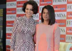 Kangana Ranaut with sister Rangoli