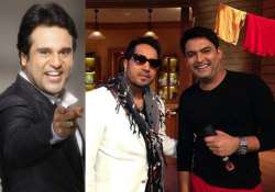 Krushna Abhishek, Mika Singh with Kapil Sharma