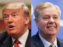 Donald Trump and Lindsey Graham 