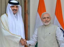 Narendra Modi and Emir of Qatar