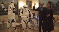 President Barack Obama and wife Michelle Obama dancing